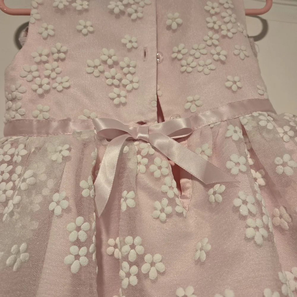 Blueberi Boulevard Pink Lace Baby Dress - Picture 5 of 5